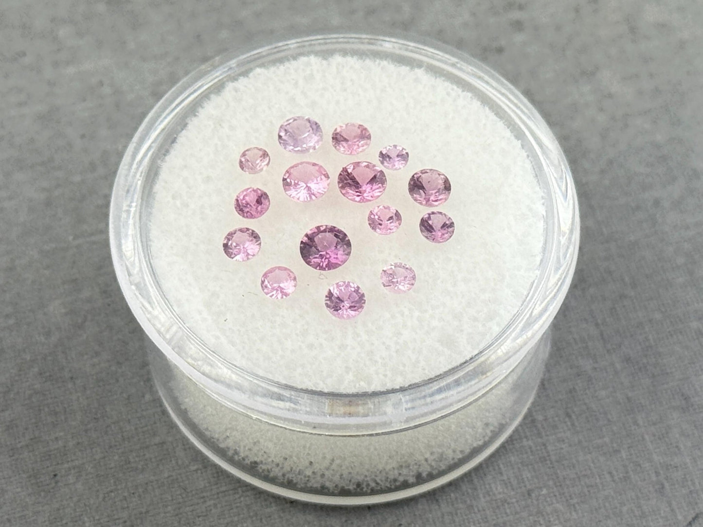 Pink & Purple Sapphire Faceted Lot: Natural Gemstones (1.48 carats, 2.3mm - 3.3mm) SF128 - Gem Enthusiast