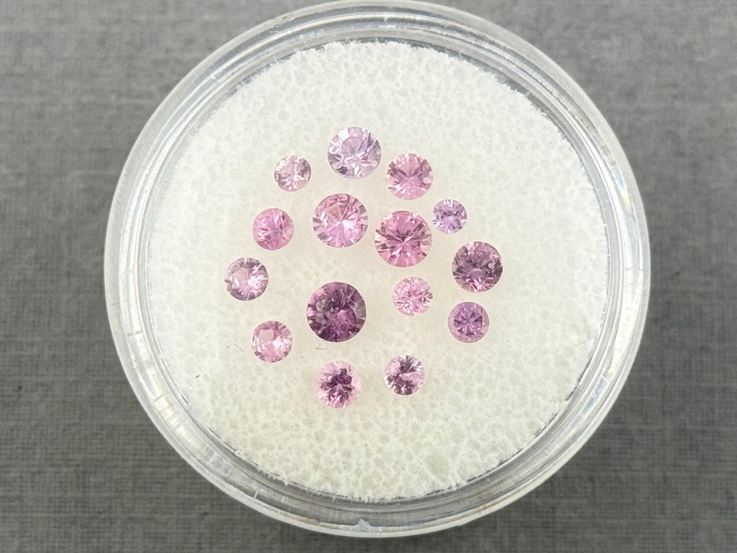 Pink & Purple Sapphire Faceted Lot: Natural Gemstones (1.48 carats, 2.3mm - 3.3mm) SF128 - Gem Enthusiast