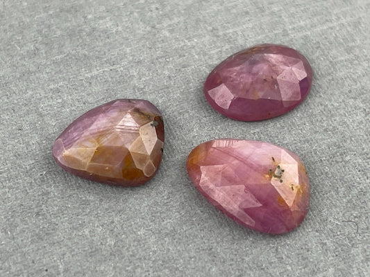 Pink Sapphire Rose Cut with Luster / Sheen | Natural Loose Gemstones | 8.4 carats | SRS290 - Gem Enthusiast