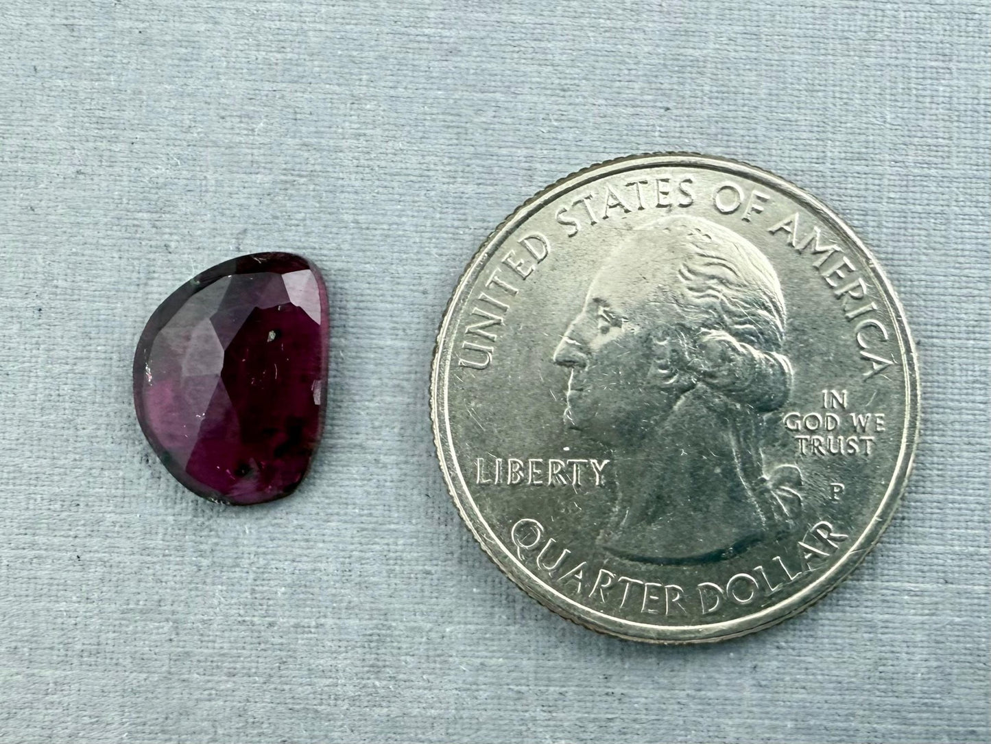 Rubellite Tourmaline Rose Cut Cabochon | Natural Gemstone | 3.27 carats | TR142 - Tourmaline - Gem Enthusiast