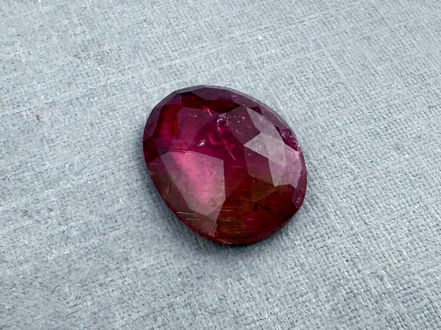 Rubellite Tourmaline Rose Cut Cabochon | Natural Gemstone | 3.5 carats | TR144 - Gem Enthusiast