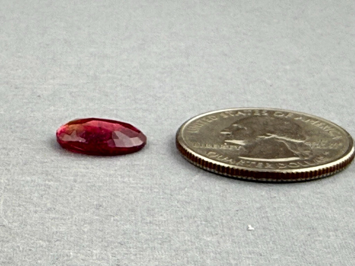 Rubellite Tourmaline Rose Cut Cabochon | Natural Gemstone | 3.5 carats | TR144 - Gem Enthusiast