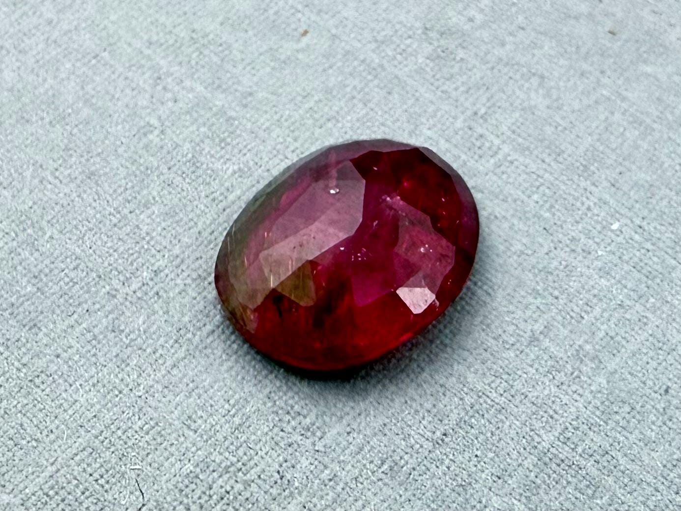 Rubellite Tourmaline Rose Cut Cabochon | Natural Gemstone | 3.5 carats | TR144 - Gem Enthusiast
