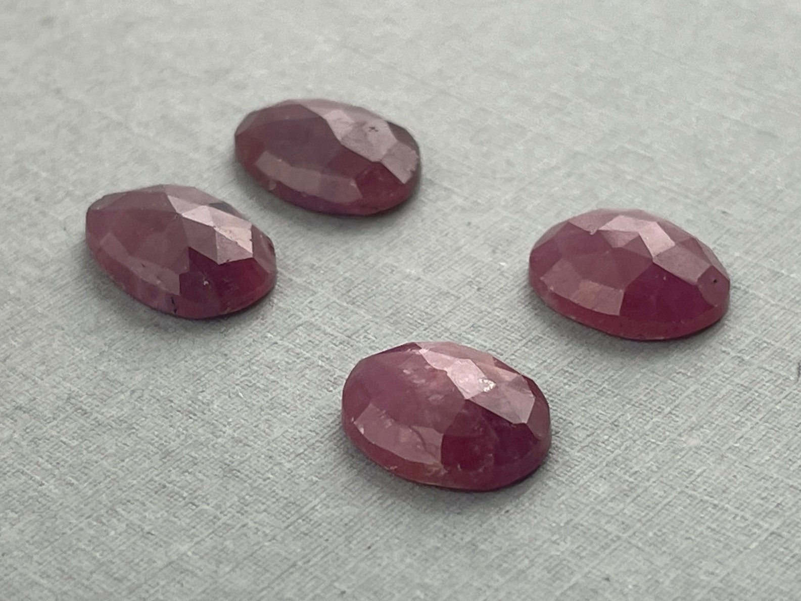 Ruby Rose Cut Cabochon Pairs | Natural Loose Gemstones | SP516 - Gem Enthusiast