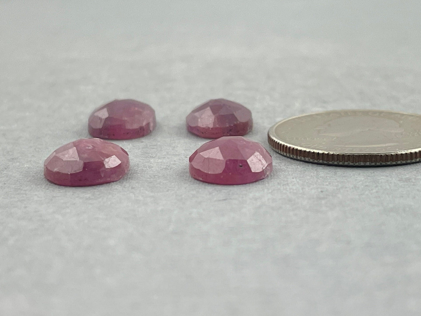 Ruby Rose Cut Cabochon Pairs | Natural Loose Gemstones | SP516 - Gem Enthusiast