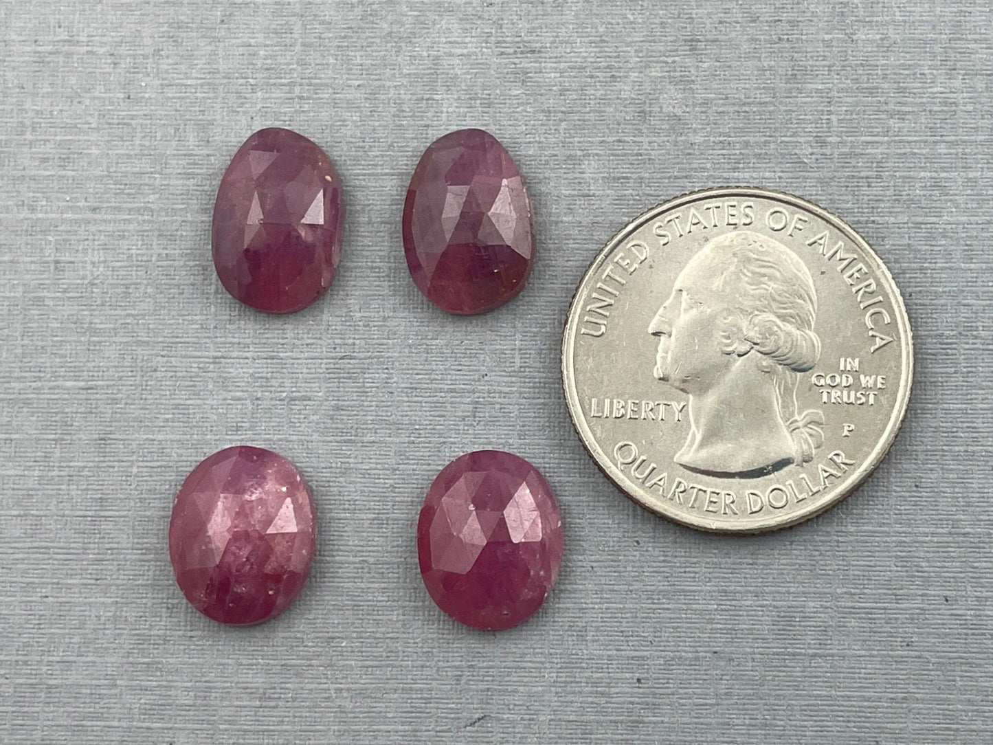 Ruby Rose Cut Cabochon Pairs | Natural Loose Gemstones | SP516 - Gem Enthusiast