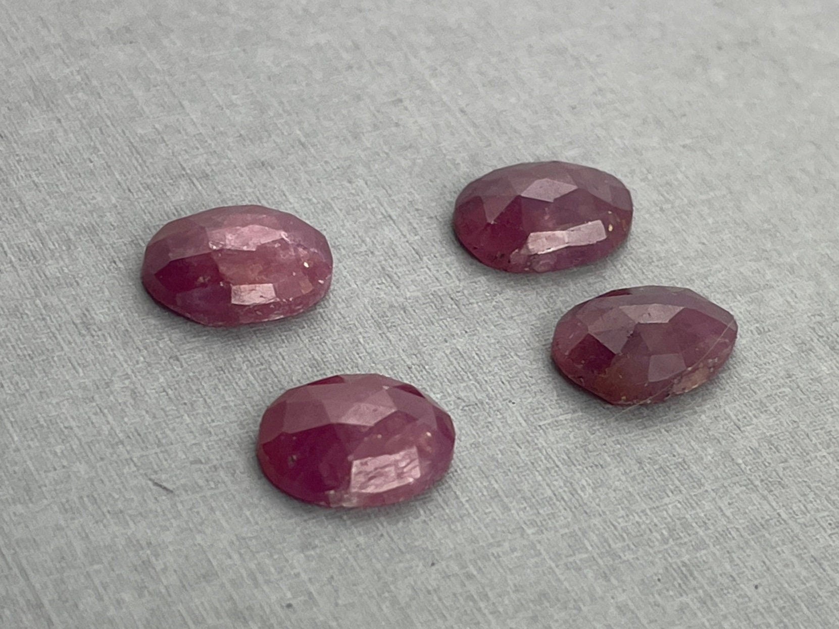 Ruby Rose Cut Cabochon Pairs | Natural Loose Gemstones | SP516 - Gem Enthusiast