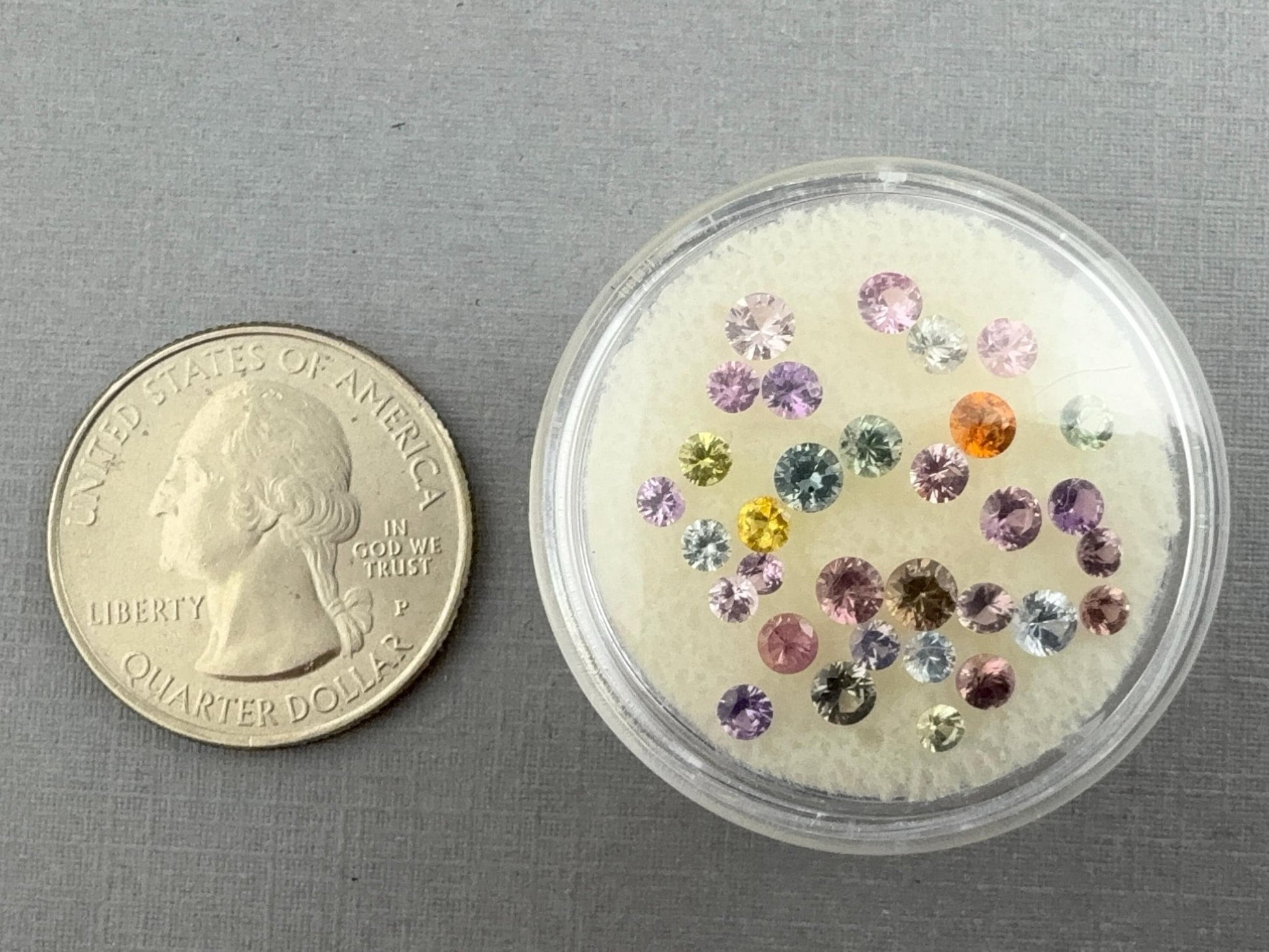 Sapphire Faceted Lot: 3 carats | 2.3mm to 3.5mm | Yellow, Green, Purple, Pink Orange Gemstones | SF134 - Gem Enthusiast