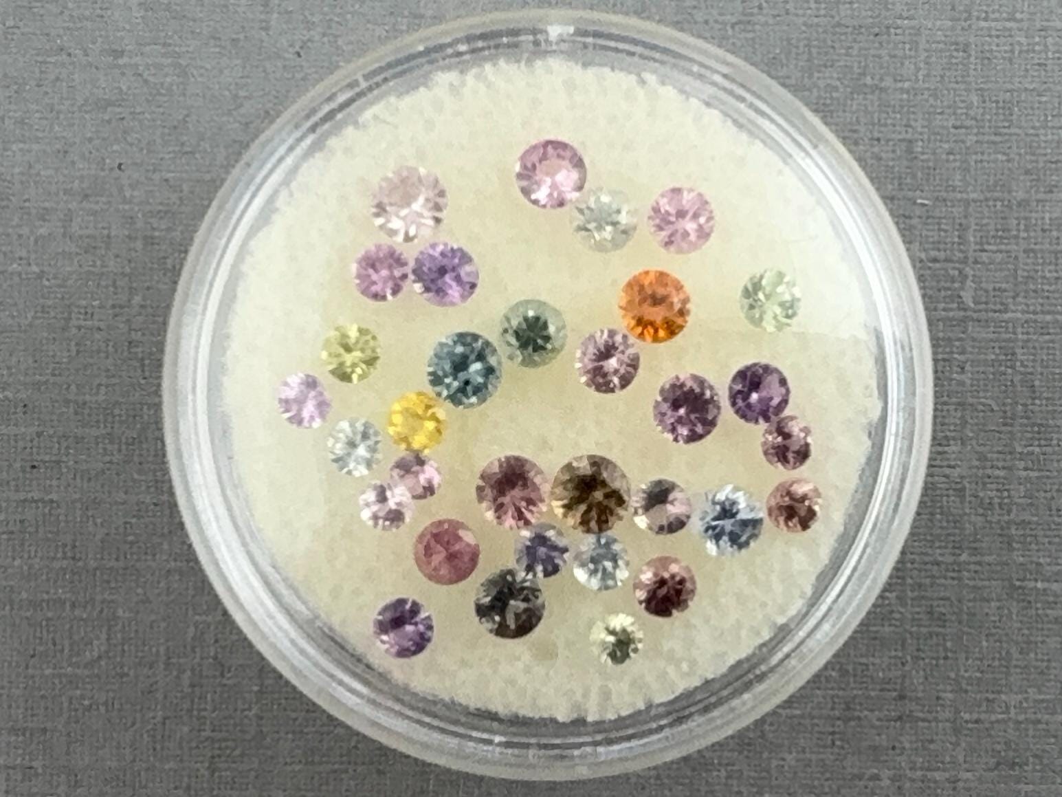 Sapphire Faceted Lot: 3 carats | 2.3mm to 3.5mm | Yellow, Green, Purple, Pink Orange Gemstones | SF134 - Gem Enthusiast