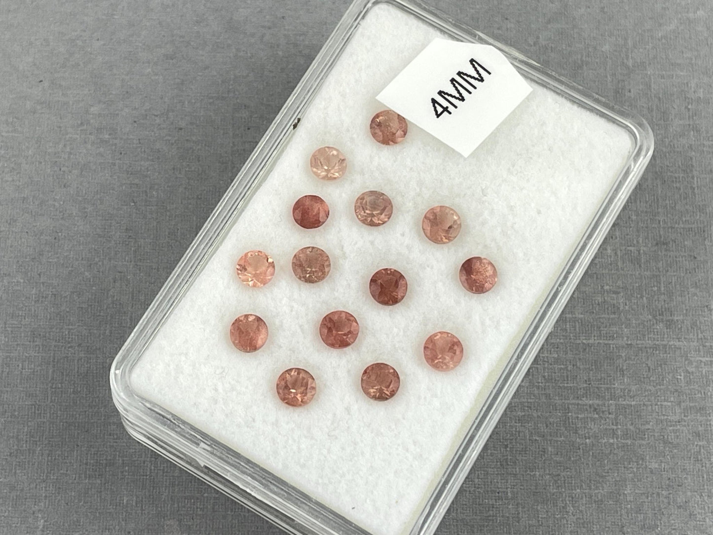 Select a Stone - Oregon Sunstones Faceted Round Gemstones | 4mm - Oregon Sunstone - Gem Enthusiast