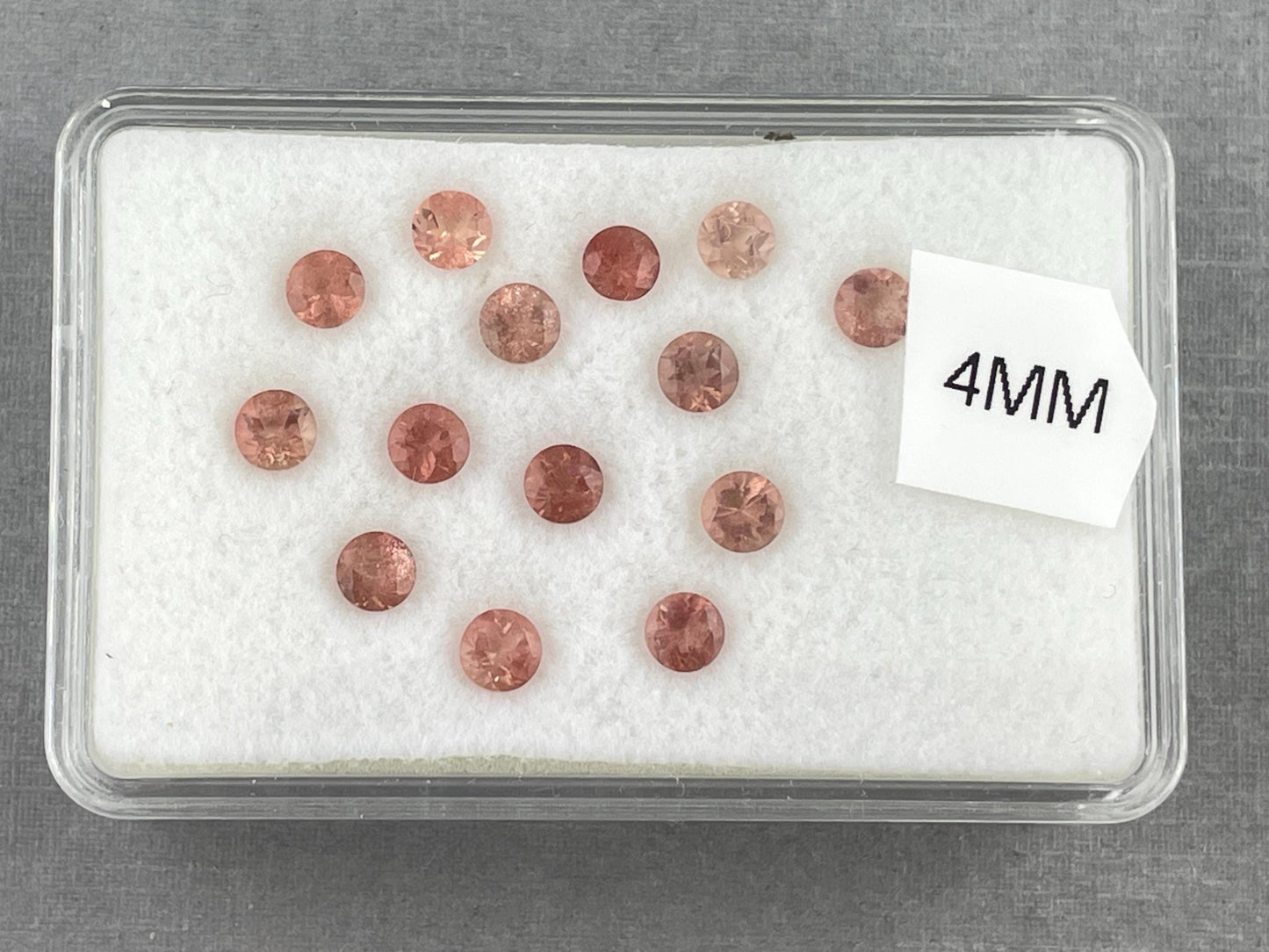 Select a Stone - Oregon Sunstones Faceted Round Gemstones | 4mm - Oregon Sunstone - Gem Enthusiast