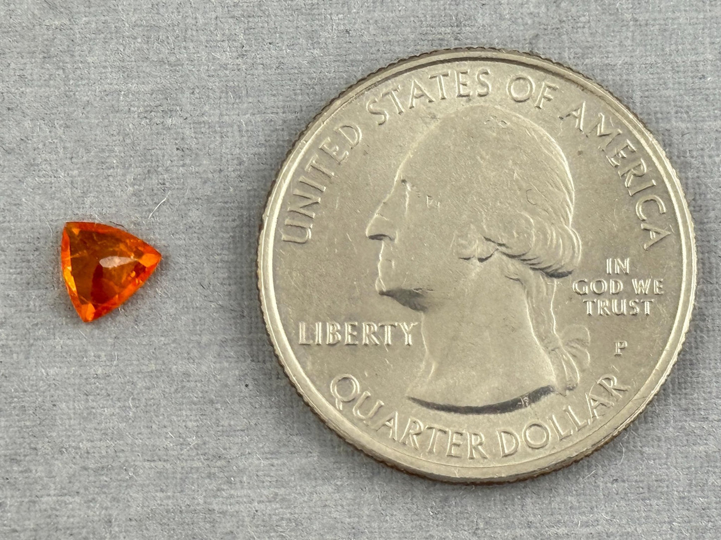 Spessartine Garnet Trillion | Mandarin Orange | 5.5mm | GS122 - Gem Enthusiast