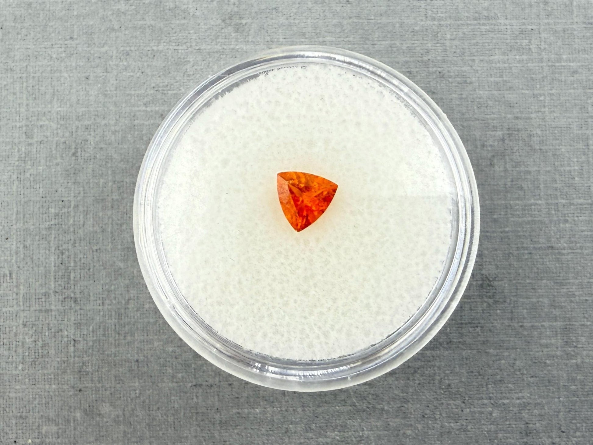 Spessartine Garnet Trillion | Mandarin Orange | 5.5mm | GS122 - Gem Enthusiast