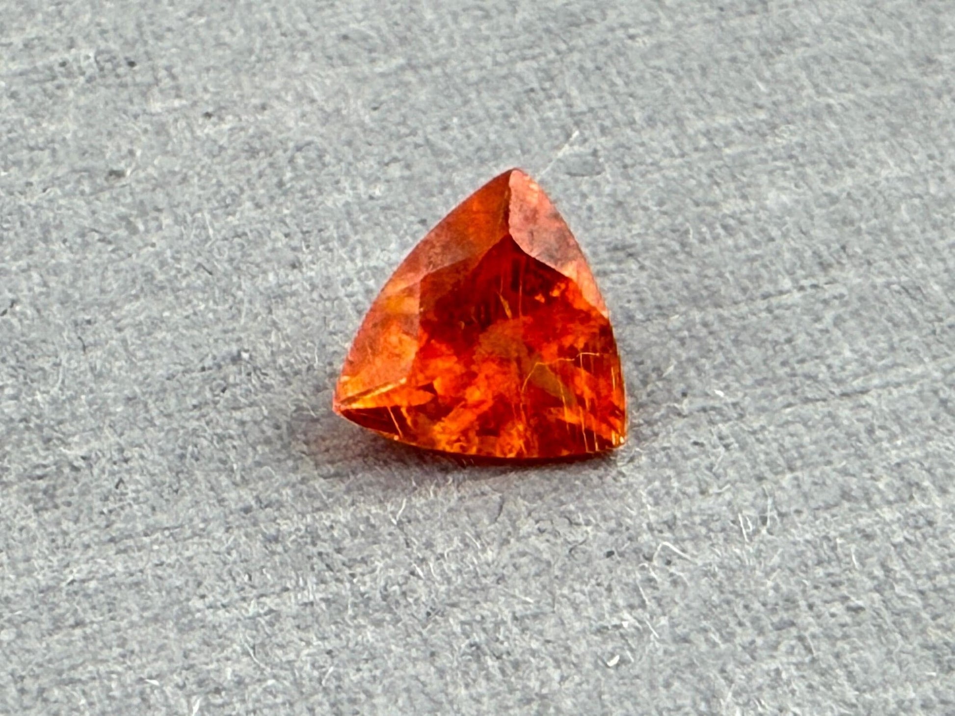 Spessartine Garnet Trillion | Mandarin Orange | 5mm | GS123 - Gem Enthusiast