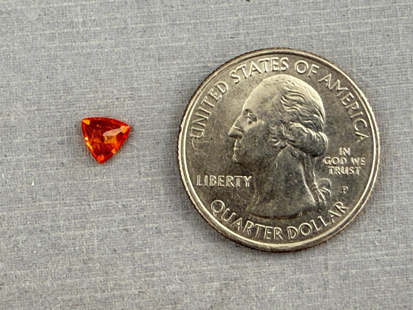 Spessartine Garnet Trillion | Mandarin Orange | 5mm | GS123 - Gem Enthusiast