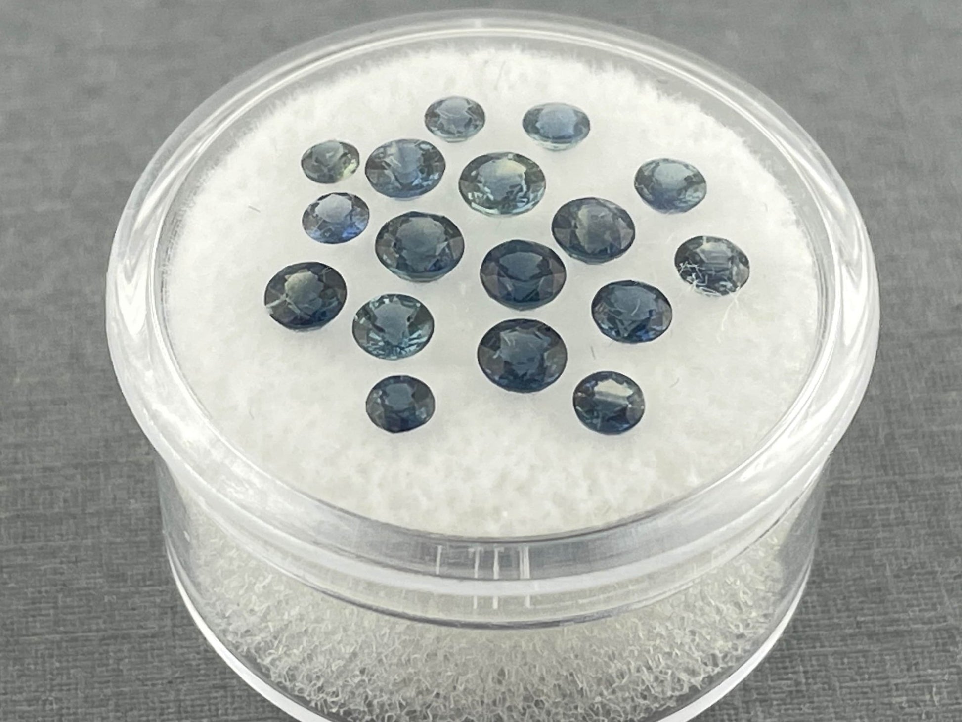 Teal Sapphire Round Step Cut Lots | 2.8mm to 4mm | 3 carats | Natural Faceted Gemstones - Gem Enthusiast