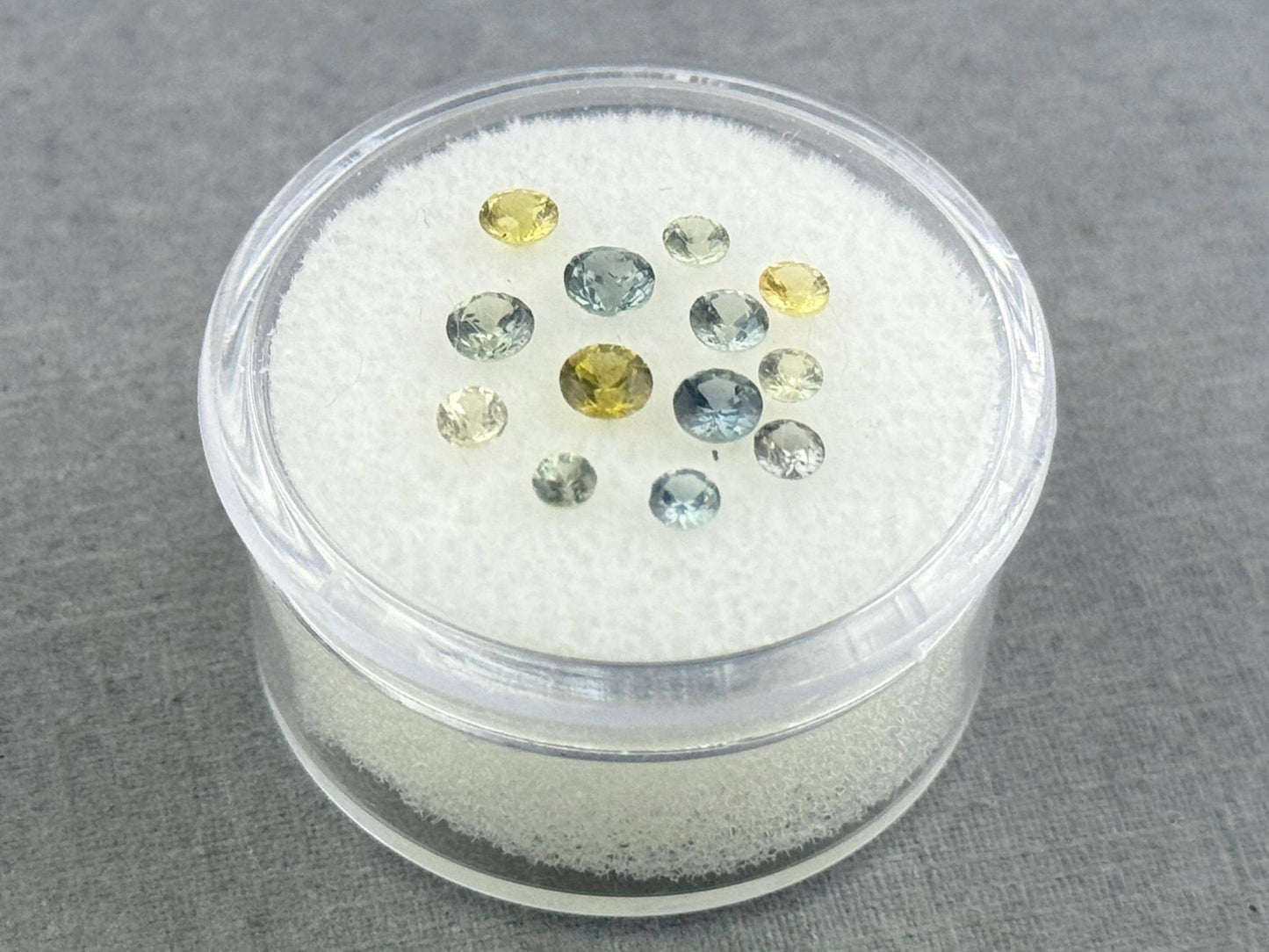 Yellow and Blue Sapphire Faceted Lot | 2.3mm to 3.3mm | Natural Gemstones | 1.56 carats | SF127 - Gem Enthusiast