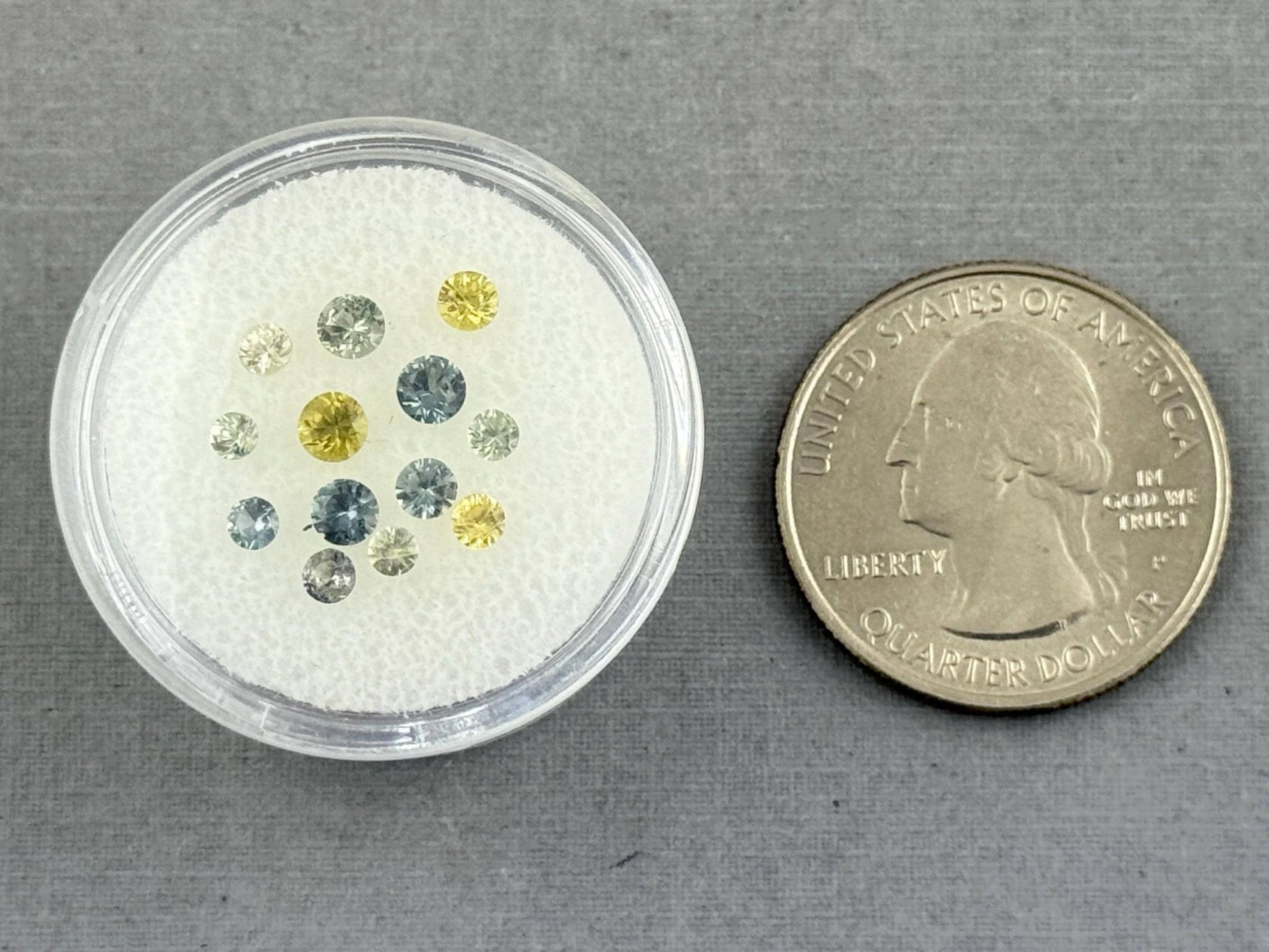 Yellow and Blue Sapphire Faceted Lot | 2.3mm to 3.3mm | Natural Gemstones | 1.56 carats | SF127 - Gem Enthusiast