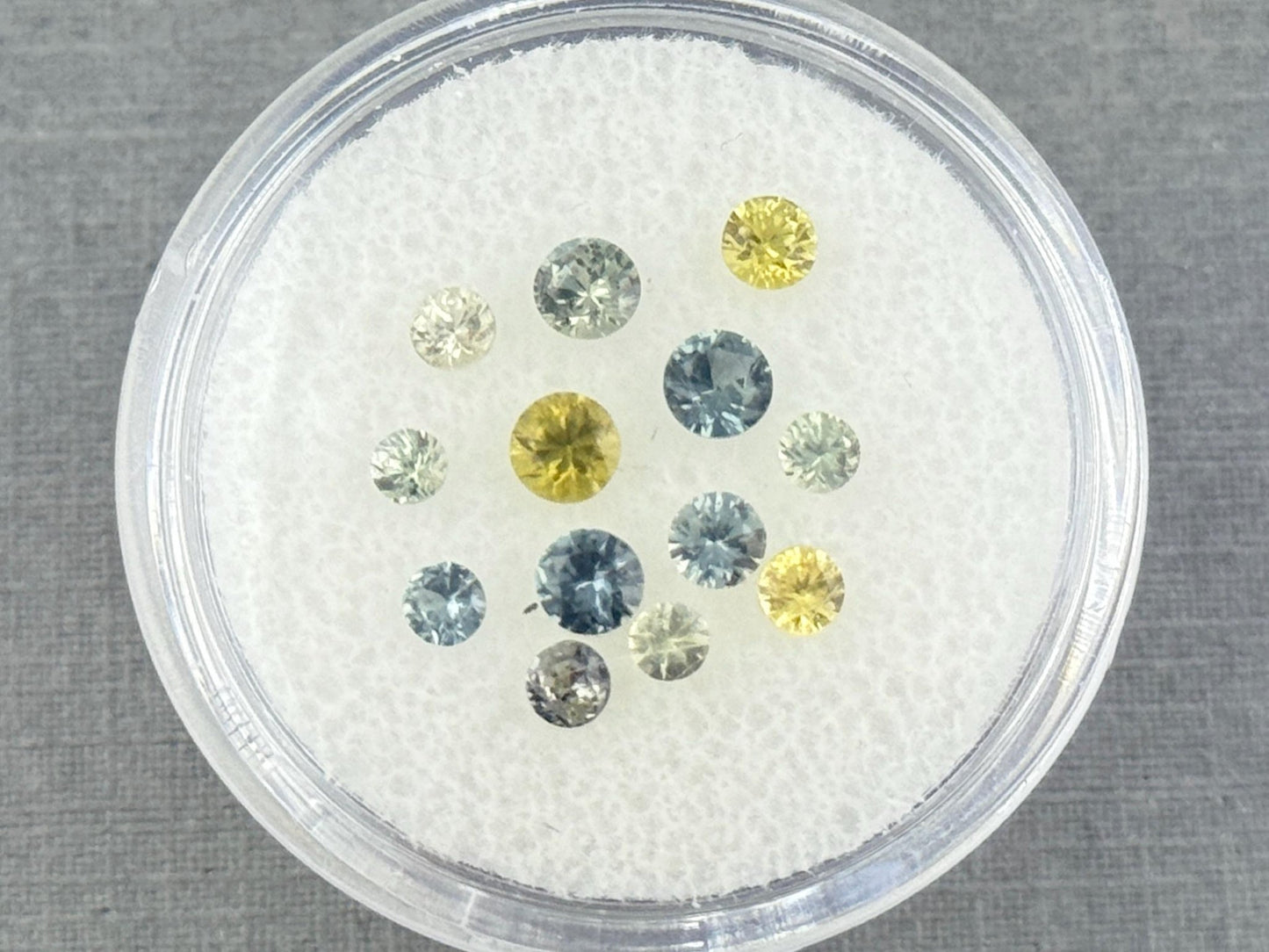 Yellow and Blue Sapphire Faceted Lot | 2.3mm to 3.3mm | Natural Gemstones | 1.56 carats | SF127 - Gem Enthusiast