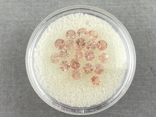 10 or 20 Stones - 3mm Oregon Sunstones Faceted Round Gemstones - Gem Enthusiast