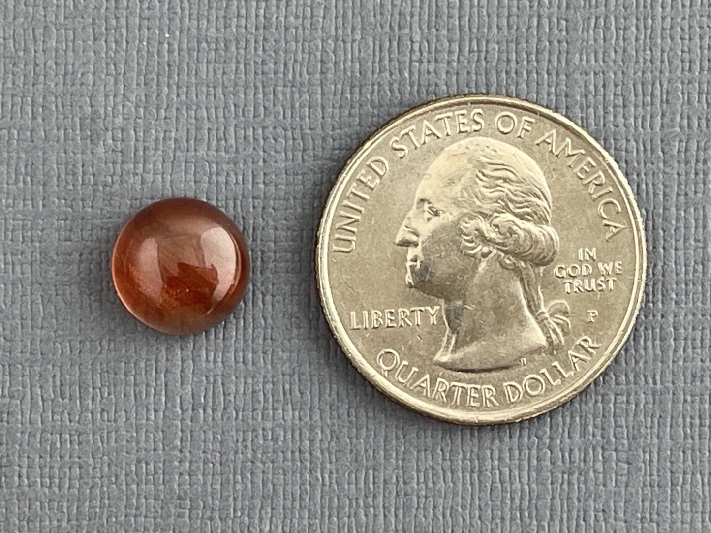 10mm Oregon Sunstone Round Cabochon | Natural American Gemstone | 3.75 carats | OSC276 - Oregon Sunstone - Gem Enthusiast