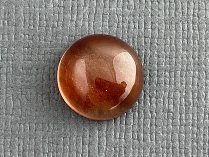 10mm Oregon Sunstone Round Cabochon | Natural American Gemstone | 3.75 carats | OSC276 - Oregon Sunstone - Gem Enthusiast
