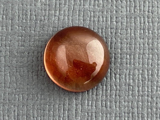 10mm Oregon Sunstone Round Cabochon | Natural American Gemstone | 3.75 carats | OSC276 - Oregon Sunstone - Gem Enthusiast