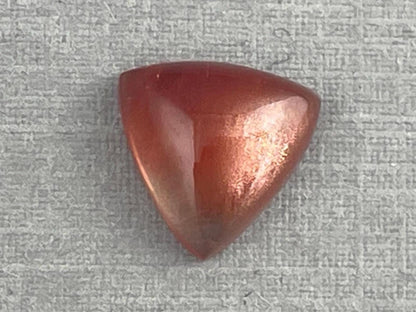 10mm Oregon Sunstone | Triangle Cabochon | Natural American Gemstone | 2.9 carats | OSC300 - Oregon Sunstone - Gem Enthusiast
