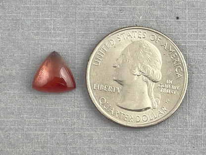 10mm Oregon Sunstone | Triangle Cabochon | Natural American Gemstone | 2.9 carats | OSC300 - Oregon Sunstone - Gem Enthusiast