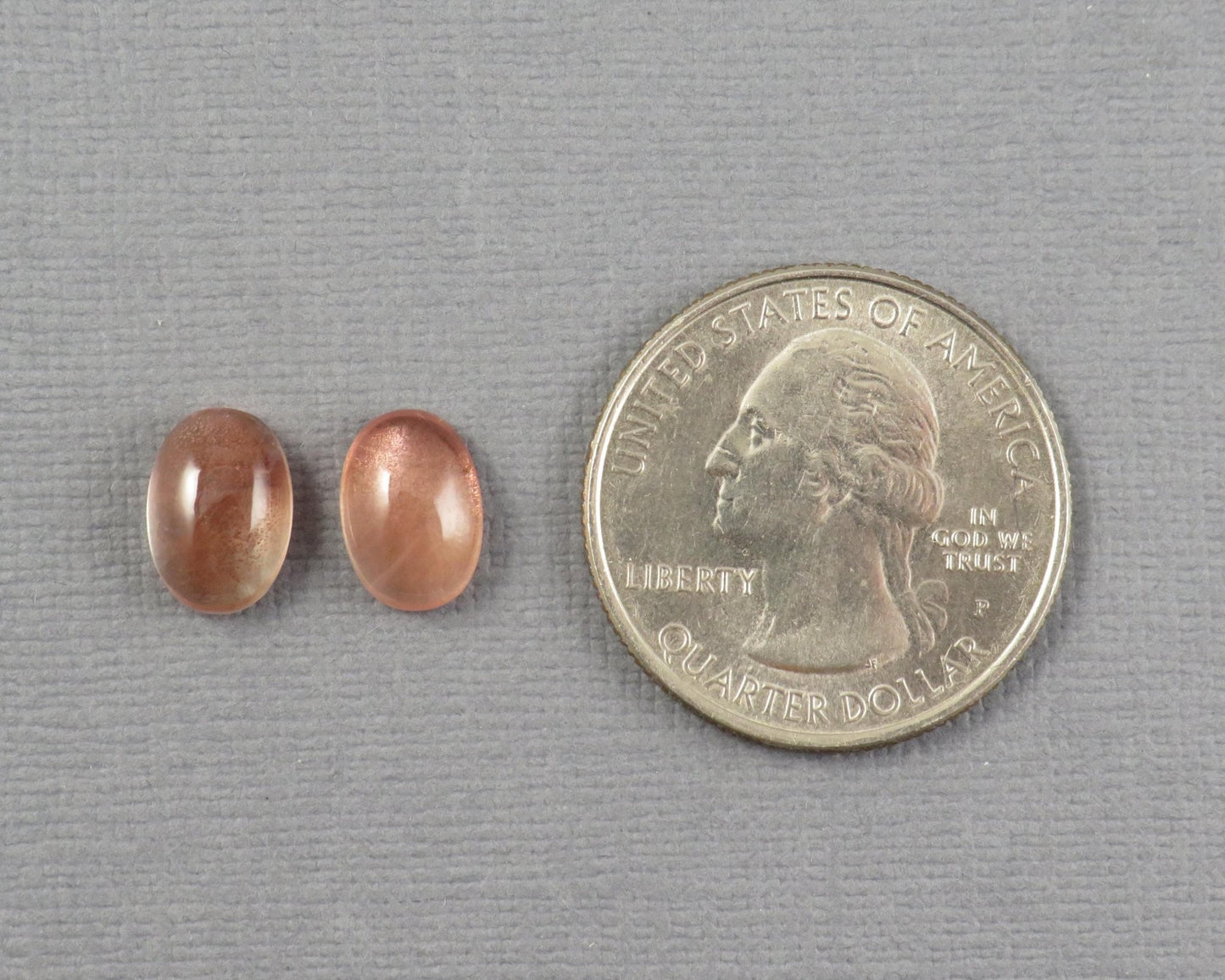 10x7 Oregon Sunstones Oval Cabochon Pair | Schiller | OSC351 - Gem Enthusiast