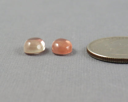 10x7 Oregon Sunstones Oval Cabochon Pair | Schiller | OSC351 - Gem Enthusiast