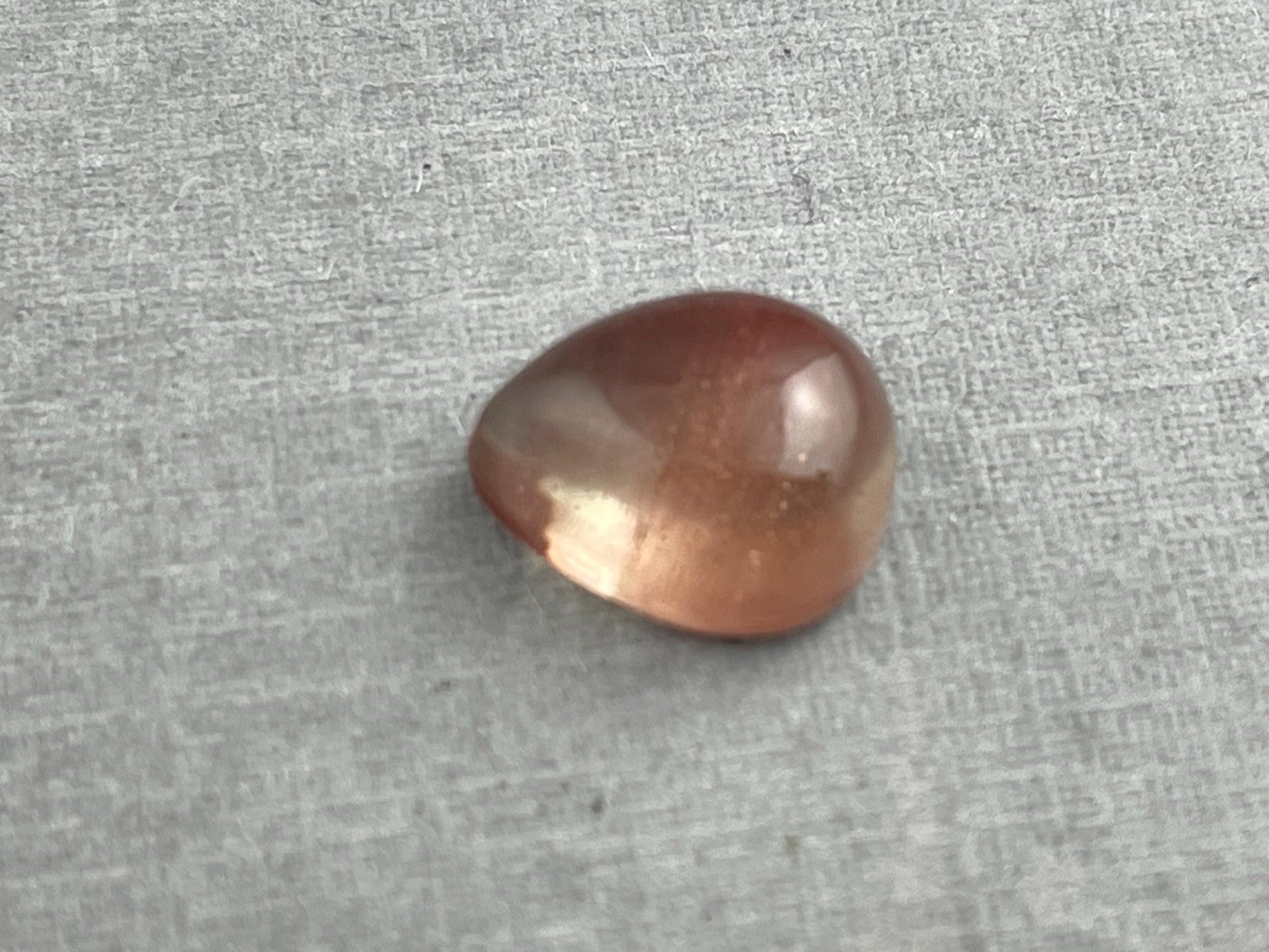 10x8 Oregon Sunstones Pear Cabochon | Beautiful Schiller | 3 carats | OSC293 - Oregon Sunstone - Gem Enthusiast
