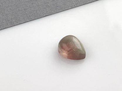 10x8 Oregon Sunstones Pear Cabochon | Beautiful Schiller | 3 carats | OSC293 - Oregon Sunstone - Gem Enthusiast