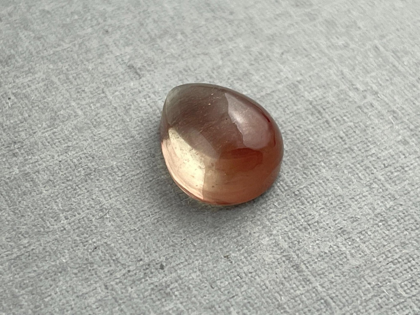 10x8 Oregon Sunstones Pear Cabochon | Beautiful Schiller | 3 carats | OSC293 - Oregon Sunstone - Gem Enthusiast