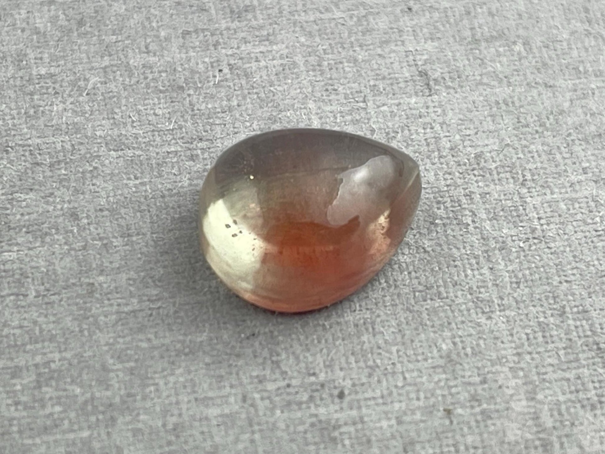 10x8 Oregon Sunstones Pear Cabochon | Beautiful Schiller | 3 carats | OSC293 - Oregon Sunstone - Gem Enthusiast