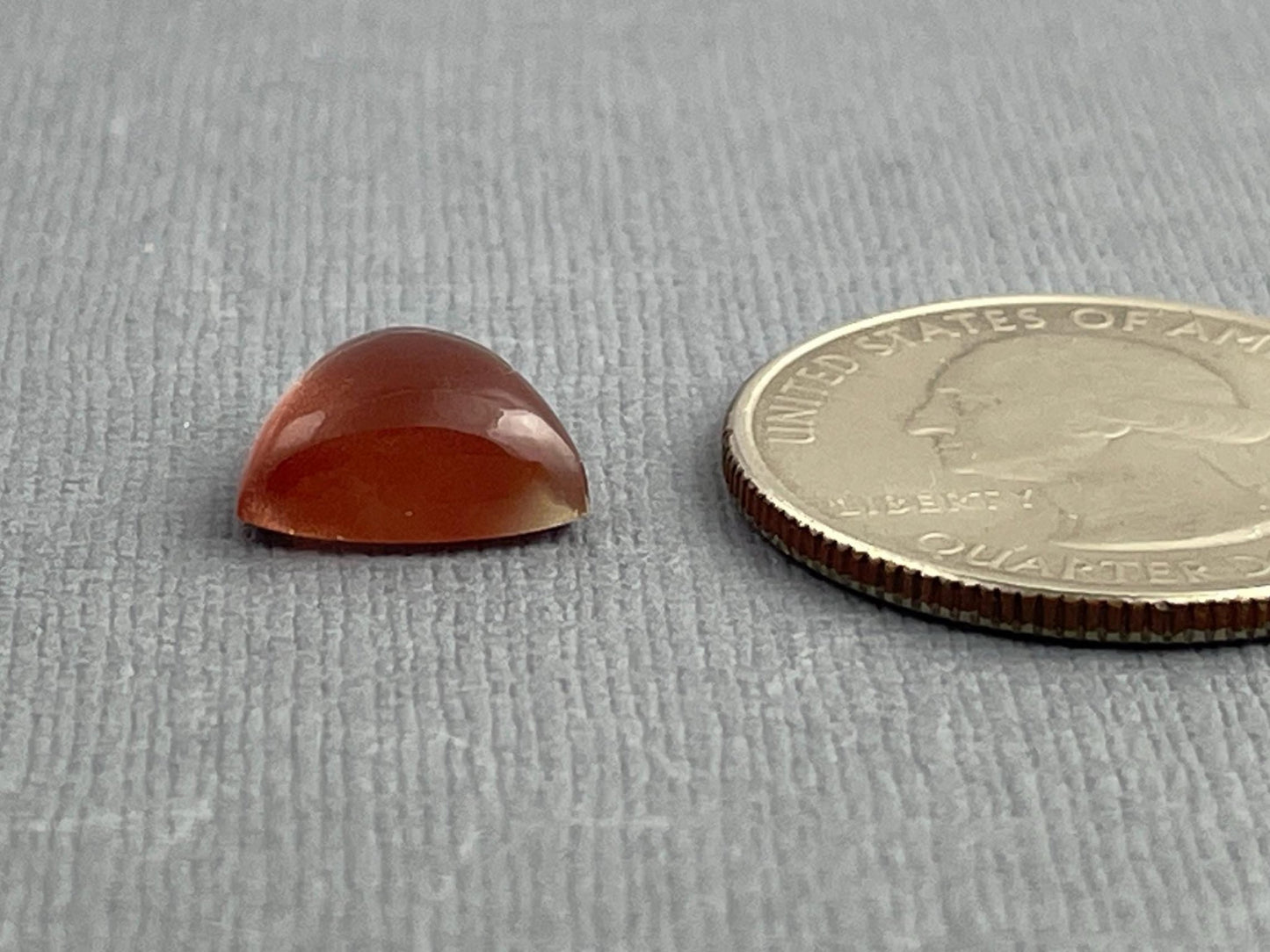 11mm Oregon Sunstone | Triangle Cabochon | Natural American Gemstone | OSC281 - Oregon Sunstone - Gem Enthusiast