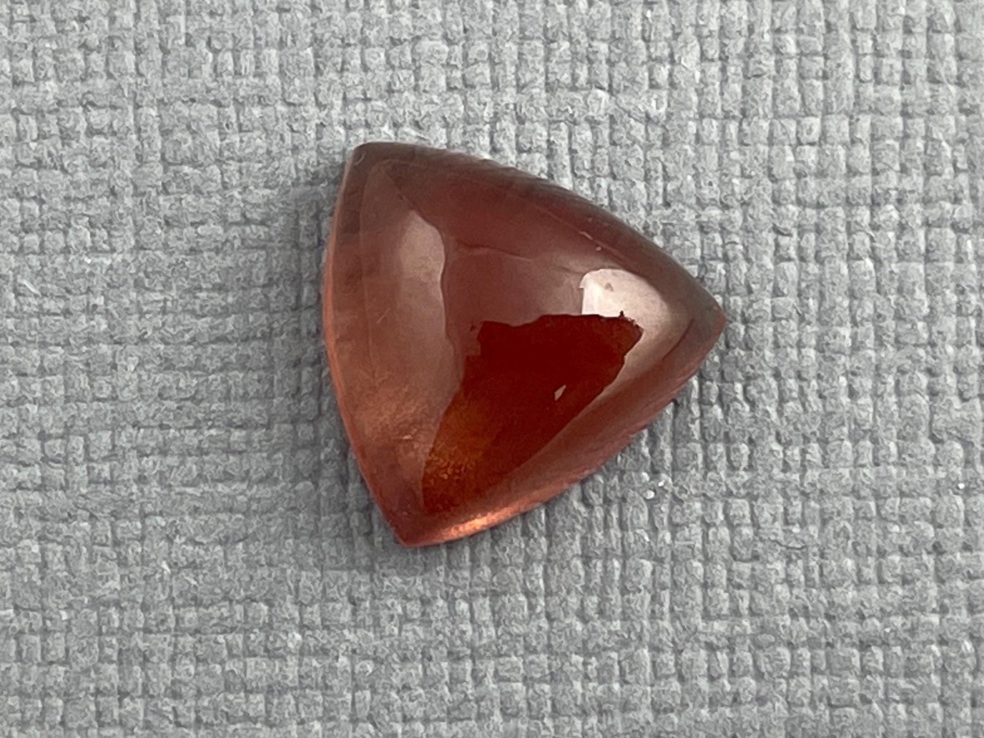11mm Oregon Sunstone | Triangle Cabochon | Natural American Gemstone | OSC281 - Oregon Sunstone - Gem Enthusiast
