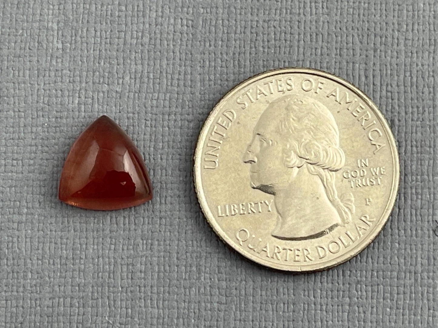 11mm Oregon Sunstone | Triangle Cabochon | Natural American Gemstone | OSC281 - Oregon Sunstone - Gem Enthusiast