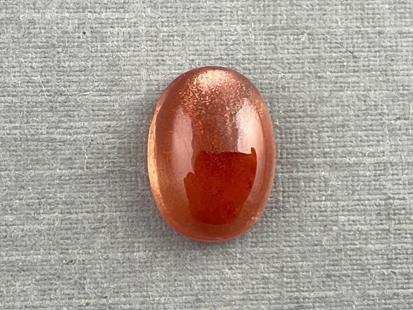 11x8 Red Oregon Sunstone Oval Cabochon | Schiller | 3.3 carats | OSC267 - Oregon Sunstone - Gem Enthusiast