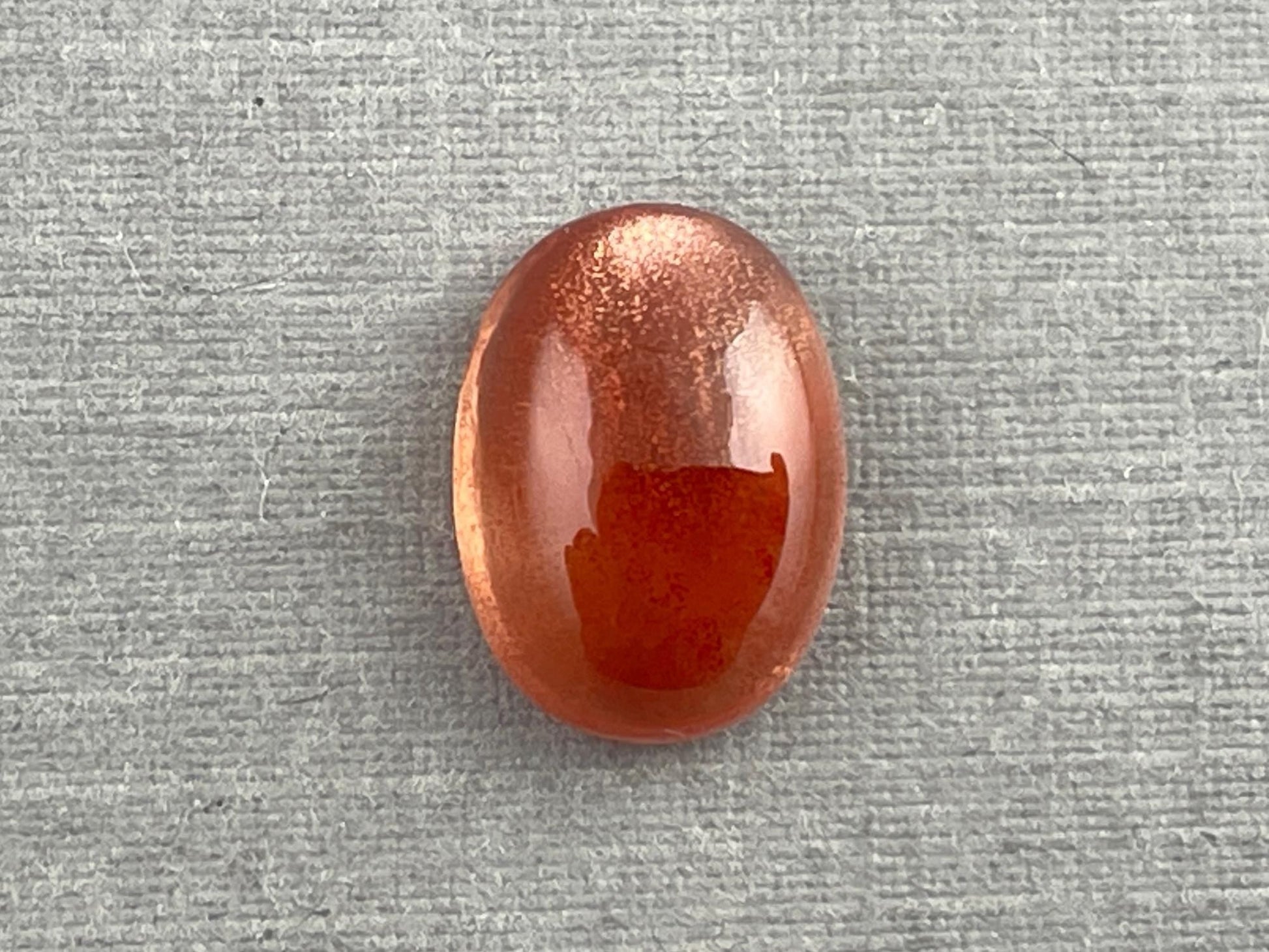 11x8 Red Oregon Sunstone Oval Cabochon | Schiller | 3.3 carats | OSC267 - Oregon Sunstone - Gem Enthusiast