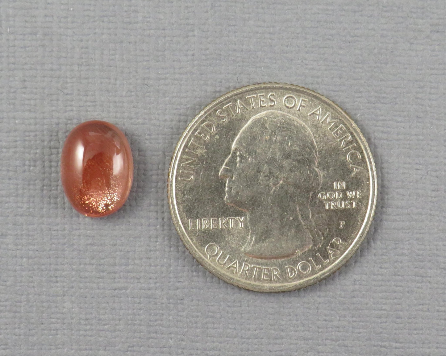 11x8mm Oregon Sunstone - Oval Cabochons | 11.2x8.2mm, 3.32ct | OSC302 - Gem Enthusiast