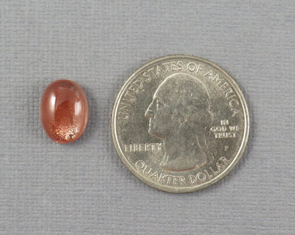 11x8mm Oregon Sunstone - Oval Cabochons | 11.2x8.2mm, 3.32ct | OSC302 - Gem Enthusiast
