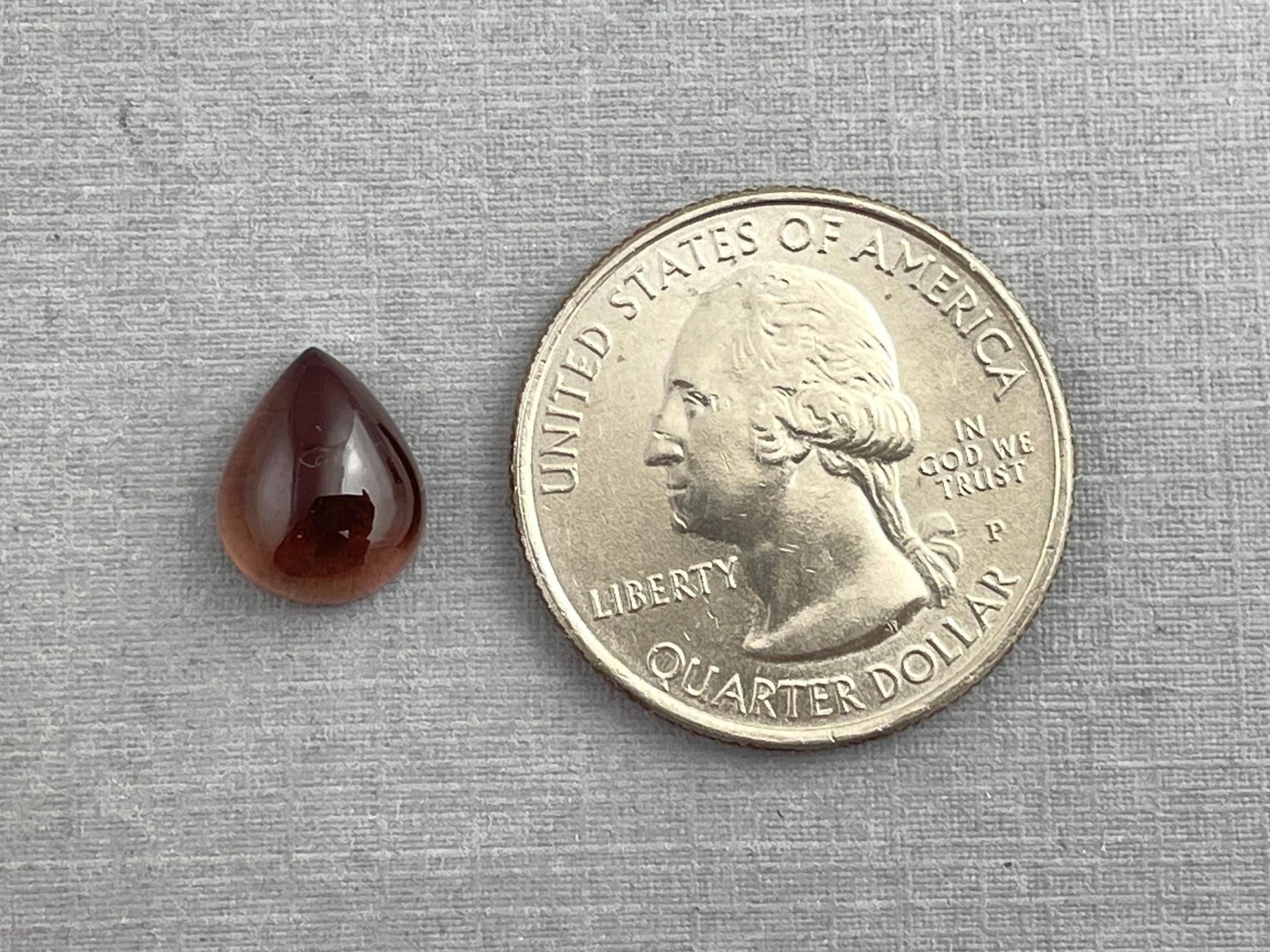 11x9 Oregon Sunstones Pear Cabochon | Beautiful Schiller! | 3.42 carats | OSC292 - Oregon Sunstone - Gem Enthusiast
