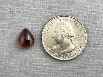 11x9 Oregon Sunstones Pear Cabochon | Beautiful Schiller! | 3.42 carats | OSC292 - Oregon Sunstone - Gem Enthusiast