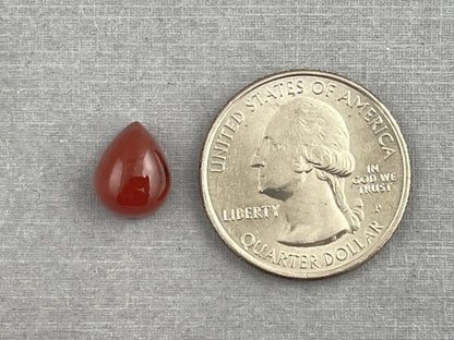 11x9 Oregon Sunstones Pear Cabochon | Beautiful Schiller! | 3.83 carats | OSC289 - Oregon Sunstone - Gem Enthusiast