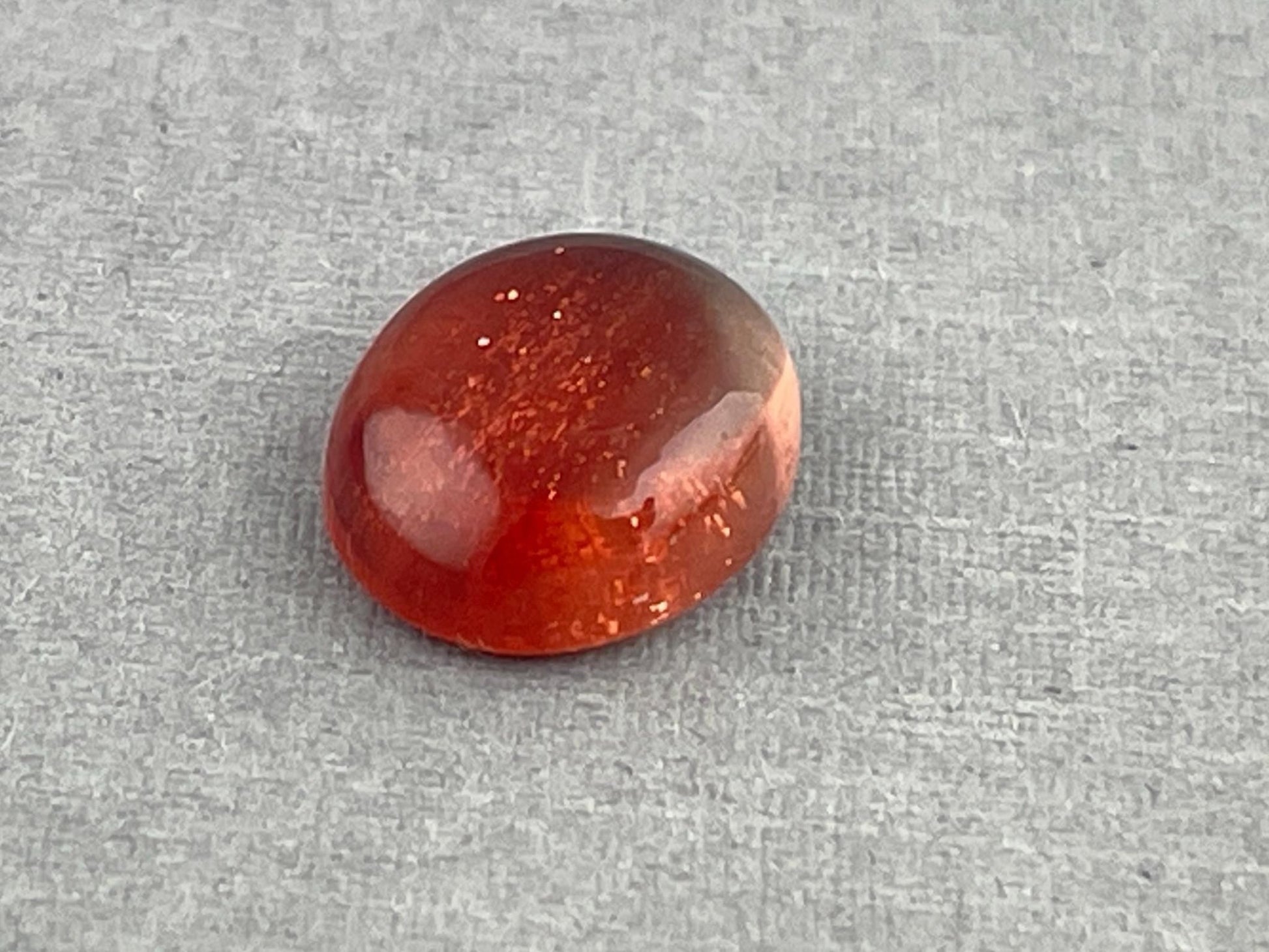11x9 Red Oregon Sunstone Oval Cabochon | Schiller | 3.5 carats | OSC283 - Oregon Sunstone - Gem Enthusiast
