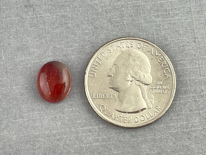 11x9 Red Oregon Sunstone Oval Cabochon | Schiller | 3.5 carats | OSC283 - Oregon Sunstone - Gem Enthusiast