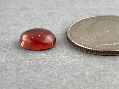 11x9 Red Oregon Sunstone Oval Cabochon | Schiller | 3.5 carats | OSC283 - Oregon Sunstone - Gem Enthusiast