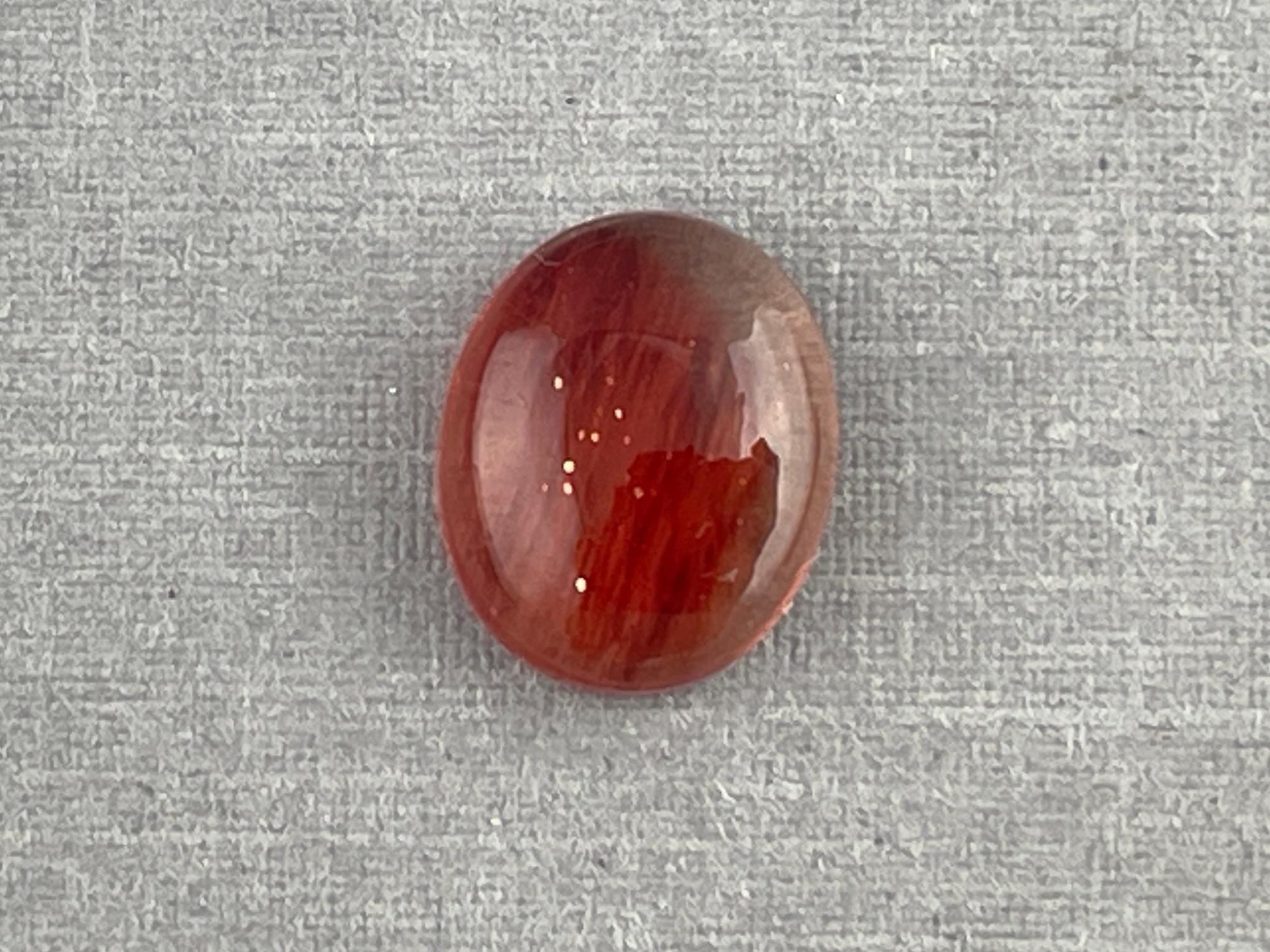 11x9 Red Oregon Sunstone Oval Cabochon | Schiller | 3.5 carats | OSC283 - Oregon Sunstone - Gem Enthusiast
