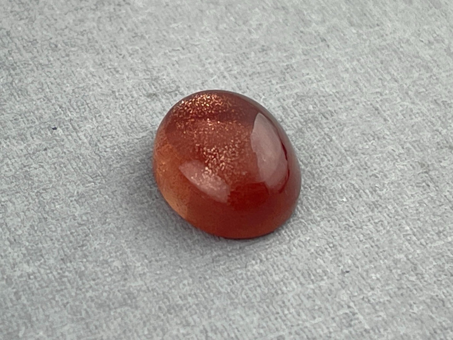 11x9 Red Oregon Sunstone Oval Cabochon | Schiller | 4 carats | OSC286 - Oregon Sunstone - Gem Enthusiast